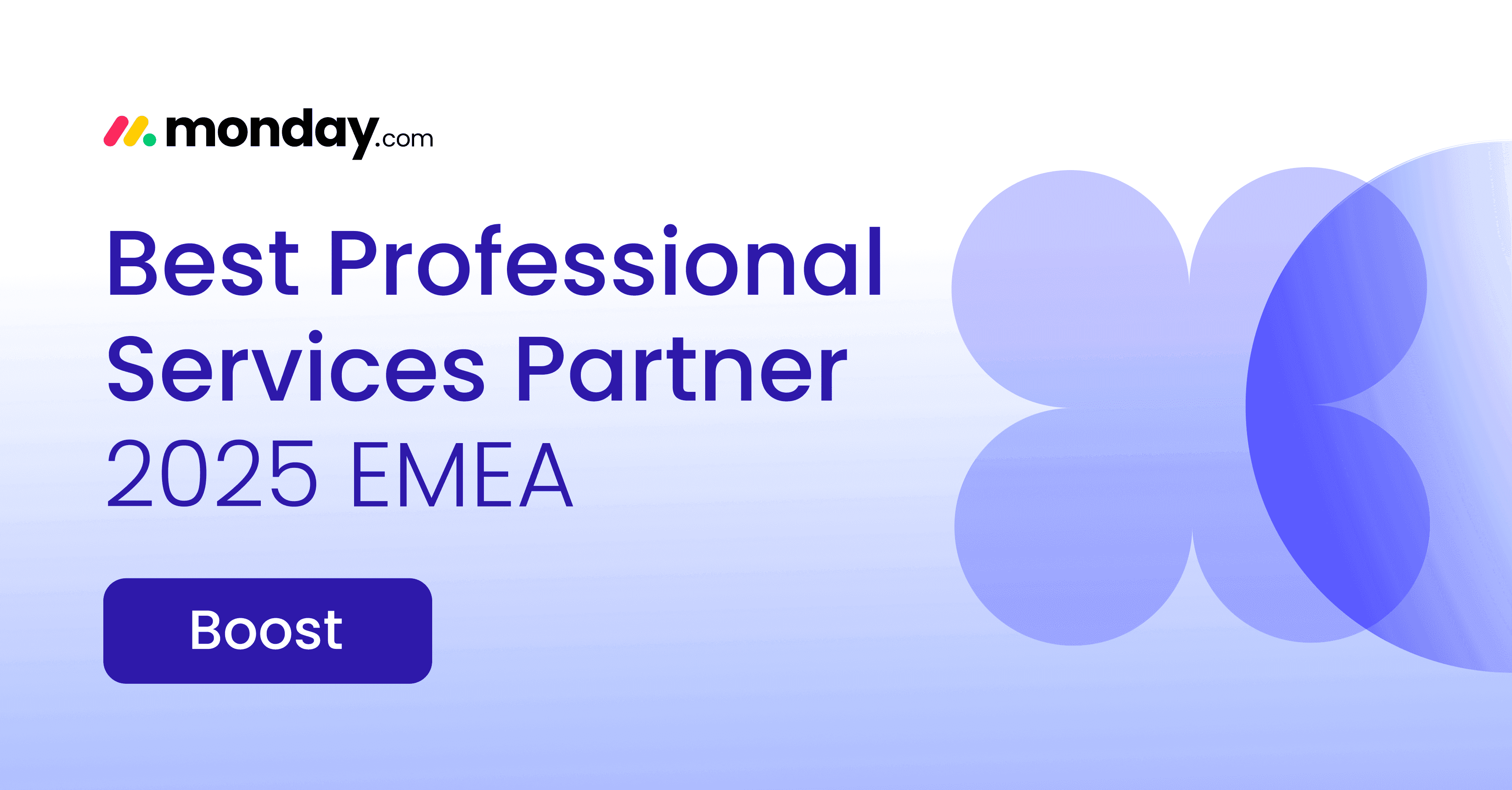 monday.com Best Professional Services Partner 2025 EMEA